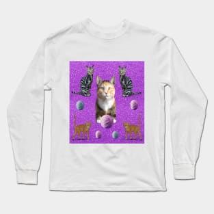 Kitties and Yarn! Long Sleeve T-Shirt